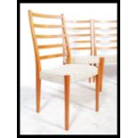 A good set of retro 1960's teak wood dining chairs