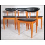 A set of 4 mid century retro Danish influence dini