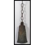 A 19th century Nordic Scandinavian bronze bell ins
