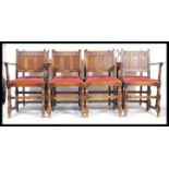 A set of 8 20th century Ercol oak wood colonnial d