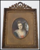 A 19th century Georgian portrait miniature paintin