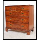 A good quality Georgian style mahogany inlaid 2 ov