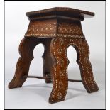 A good 19th century Islamic table of unusual form