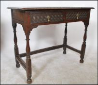 A 19th Century Jacobean revival oak console table,