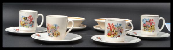 A collection of vintage 20th century 1970's The Magic Roundabout ceramics to include bowl , cups