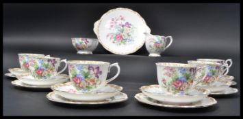 A Royal Albert Nosegay pattern tea service, compri