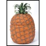 A vintage retro 20th century Britvic ice bucket in the form of a pineapple. Measures 27 cm high.