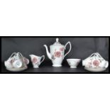 A Royal Albert Bone China coffee service, the serv