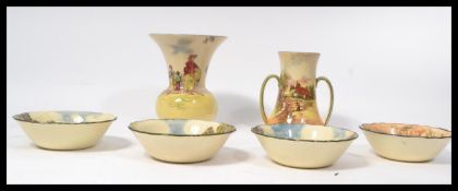 A small collection of vintage 20th Century Royal Doulton ceramics to include a Gaffers bowl together