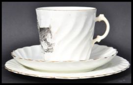 Local Interest : A 19th century Victorian cup saucer and side plate trio for the Bristol