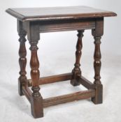 An 18th / 19th century country oak peg jointed sto