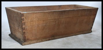 A 19th Century Victorian elm trough possibly used for dough or salting bacon, dovetail detail. Ideal