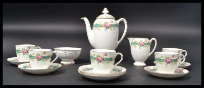 A Royal Doulton Estelle pattern tea service with p