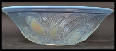 An early 20th century French pressed glass bowl ha