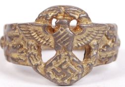 BELIEVED ORIGINAL GERMAN NAZI THIRD REICH SS OFFICERS RING