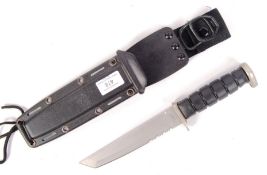 20TH CENTURY DOUBLE ETCHED COMBAT KNIFE