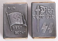 WWII GERMAN STYLE NICKEL MATCHBOX CASES