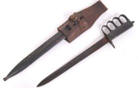 RARE WWI PERIOD US ARMY KNUCKLE DUSTER COMBAT KNIFE