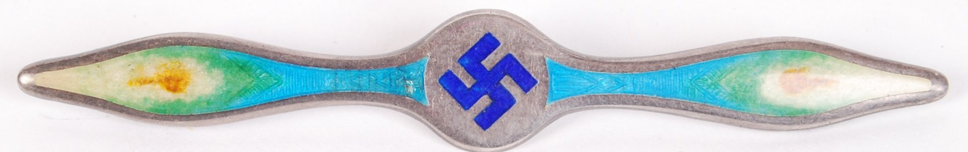 EARLY EDWARDIAN BRITISH AVIATORS GOOD LUCK SWASTIKA BROOCH