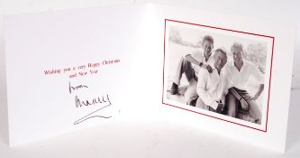 RARE PRINCE CHARLES HAND SIGNED CHRISTMAS GREETINGS CARD