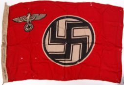 RARE WWII GERMAN NAZI THIRD REICH BATTLE FLAG