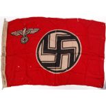 RARE WWII GERMAN NAZI THIRD REICH BATTLE FLAG