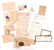 WWI BRISTOL SOLDIER'S LOVE LETTERS AND NOTICE OF DEATH