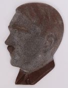 WWII SECOND WORLD WAR ALLOY ADOLF HITLER PORTRAIT BUST