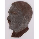 WWII SECOND WORLD WAR ALLOY ADOLF HITLER PORTRAIT BUST