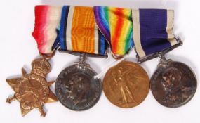 WWI FIRST WORLD WAR MEDAL GROUP - ROYAL NAVY