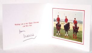 RARE PRINCE CHARLES HAND SIGNED CHRISTMAS GREETINGS CARD