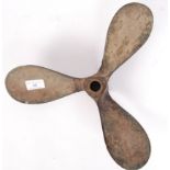 VINTAGE BRONZE TRI-BLADED SHIP'S / BOAT PROPELLER