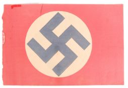 RARE NAZI HITLER YOUTH PAPER FLAG