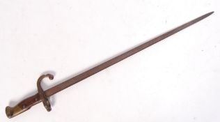 ANTIQUE 19TH CENTURY FRENCH RIFLE BAYONET