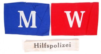 LUFTSCHUTZ & POLICE ARMBANDS