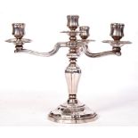 WWII STYLE GERMAN ARMY SILVER PLATED CANDELABRA