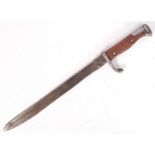 WWI FIRST WORLD WAR GERMAN SAW BACK RIFLE BAYONET