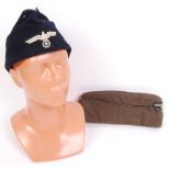 WWII SECOND WORLD WAR INFANRY & BELIEVED LUFTWAFFE CAPS