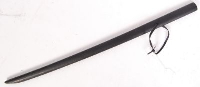 EARLY 20TH CENTURY JAPANESE BROKKEN WOODEN PRACTICE SWORD