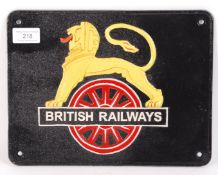 BRITISH RAILWAYS VINTAGE STYLE CAST IRON SIGNS