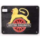 BRITISH RAILWAYS VINTAGE STYLE CAST IRON SIGNS