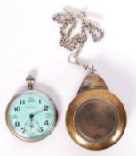 JAEGER LECOULTRE MILITARY ISSUED POCKET WATCH & HANDMADE CASE