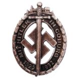 NAZI COBURG RALLY NATIONAL AWARD BADGE