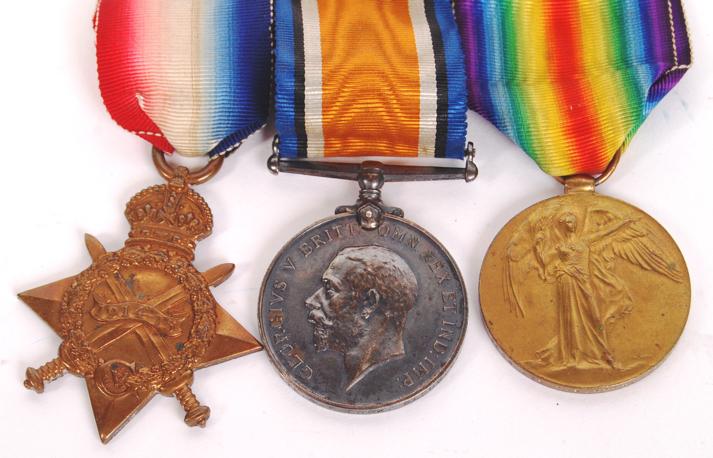 WWI FIRST WORLD WAR MEDAL GROUP - GLOUCESTER REGIMENT - Image 3 of 5