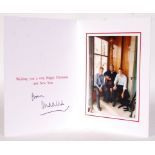 RARE PRINCE CHARLES HAND SIGNED CHRISTMAS GREETINGS CARD-