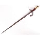 19TH CENTURY ANTIQUE 1876 FRENCH GRAS BAYONET