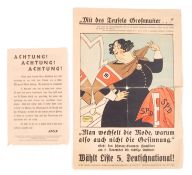 1932 GERMAN FEDERAL ELECTION ANTI-NAZI PROPAGANDA