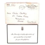 RARE 1964 JOHN F. KENNEDY ASSASSINATION SYMPATHY NOTE