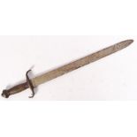 UNUSUAL ANTIQUE 19TH CENTURY PRUSSIAN SHORT SWORD