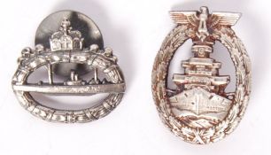 FIRST & SECOND WORLD WAR REPRODUCTION GERMAN AWARD BADGES